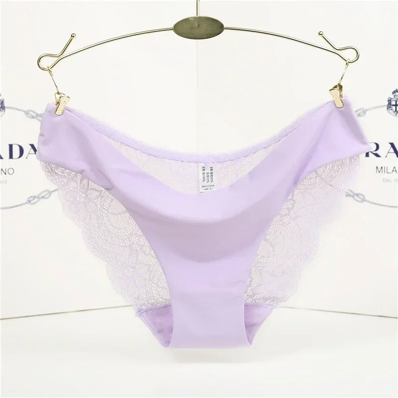 Women's Lace Panties Seamless Cotton Breathable Briefs