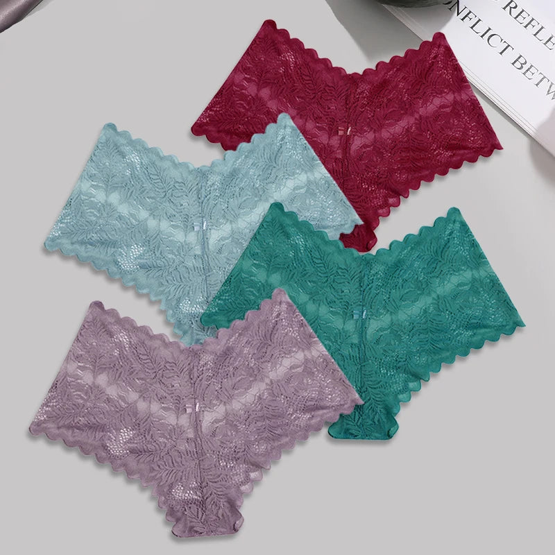 Sexy Lace Floral Boyshorts for Women - Comfortable & Breathable