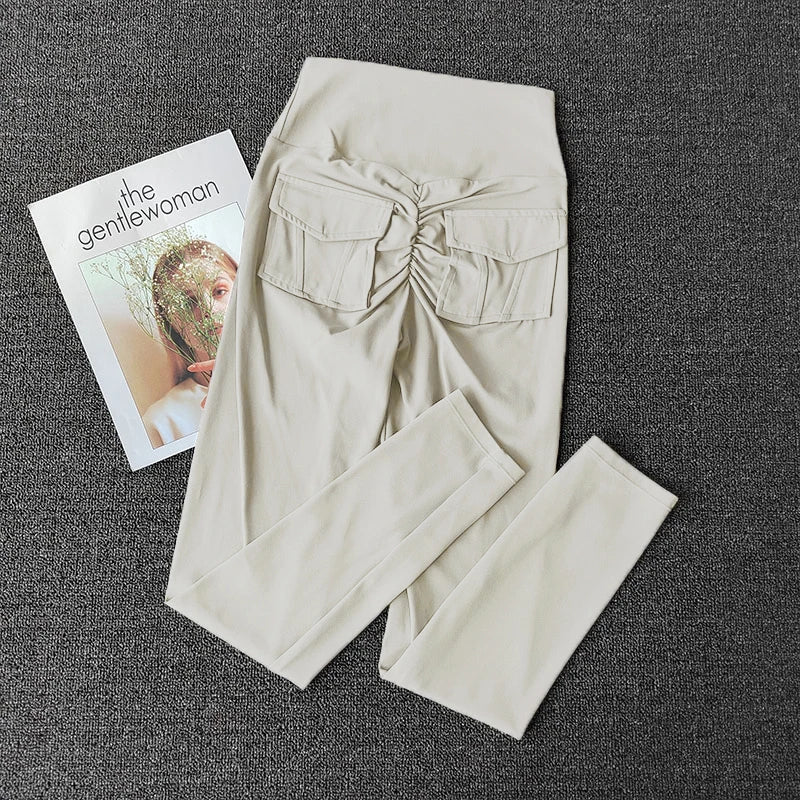 TikTok Viral Leggings with Back Pockets – High Waist, Booty Lifting and Stretchy