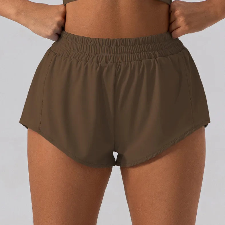 2PCS Women’s Yoga Set with Sport Bra and Mini Shorts - Ideal for Gym & Running