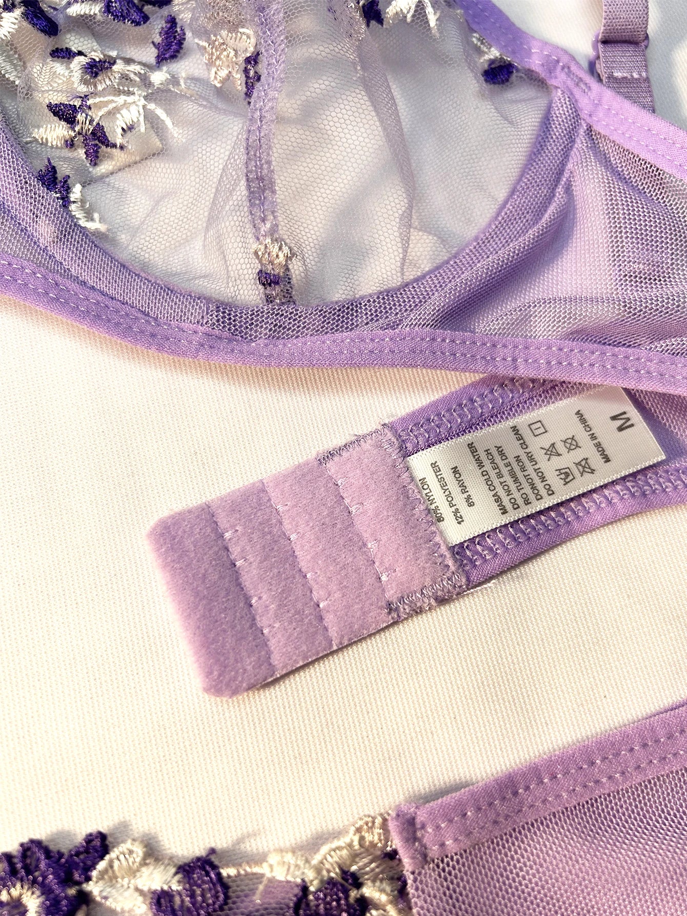 Purple Lace Lingerie Set - Sexy & Comfortable Women's Intimates