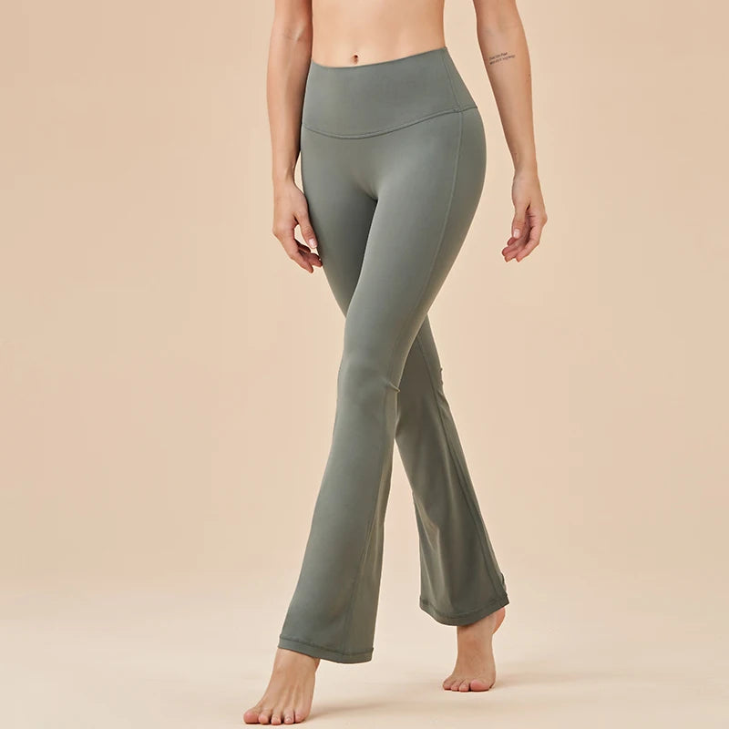 TikTok Viral Leggings – Bell-Bottom High Waisted Yoga Pants for Women with Sculpt Fit