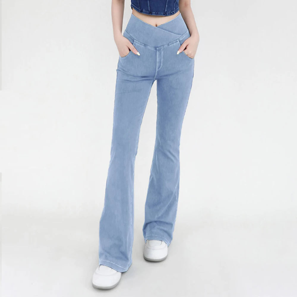 TikTok Viral Bell Bottom Leggings – High Waist Flare Activewear