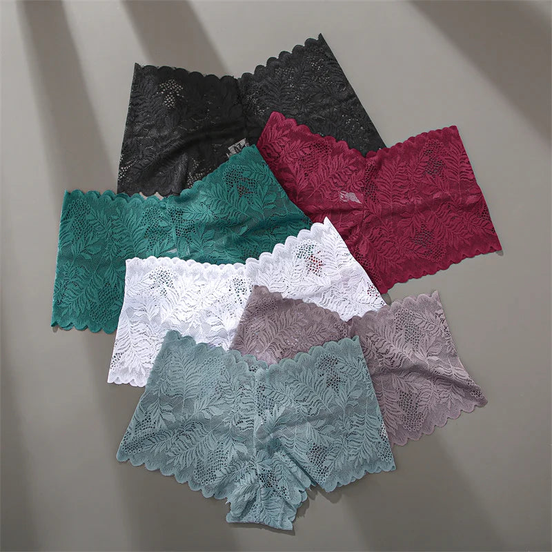Sexy Lace Floral Boyshorts for Women - Comfortable & Breathable