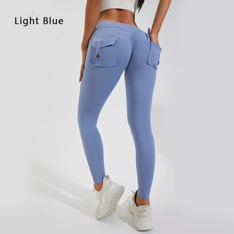Butt Lifting Leggings with Pockets – High Waist, Tummy Control, Scrunch Fit for Women’s Gym, Yoga, and Fitness