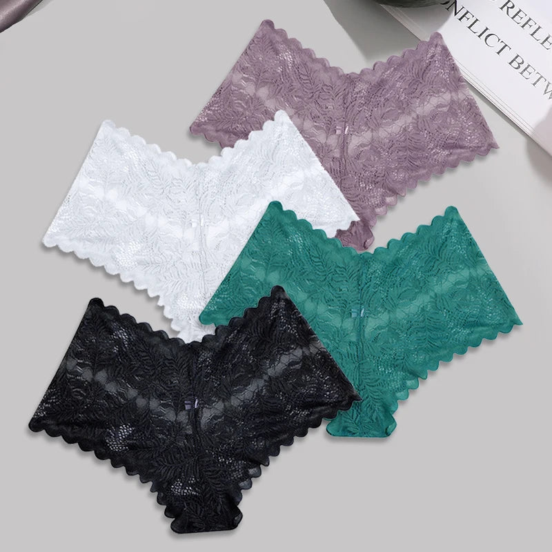 Sexy Lace Floral Boyshorts for Women - Comfortable & Breathable