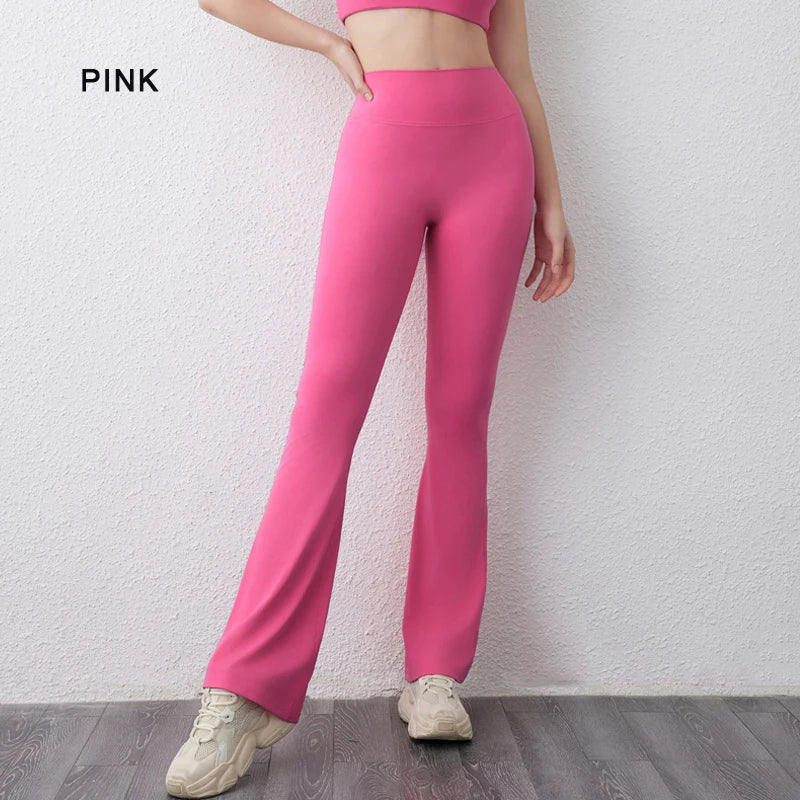 High Waist Butt Lifting Yoga Flared Pants – Tummy Control & Booty Enhancing Fit