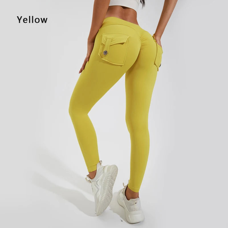 Butt Lifting Leggings with Pockets – High Waist, Tummy Control, Scrunch Fit for Women’s Gym, Yoga, and Fitness