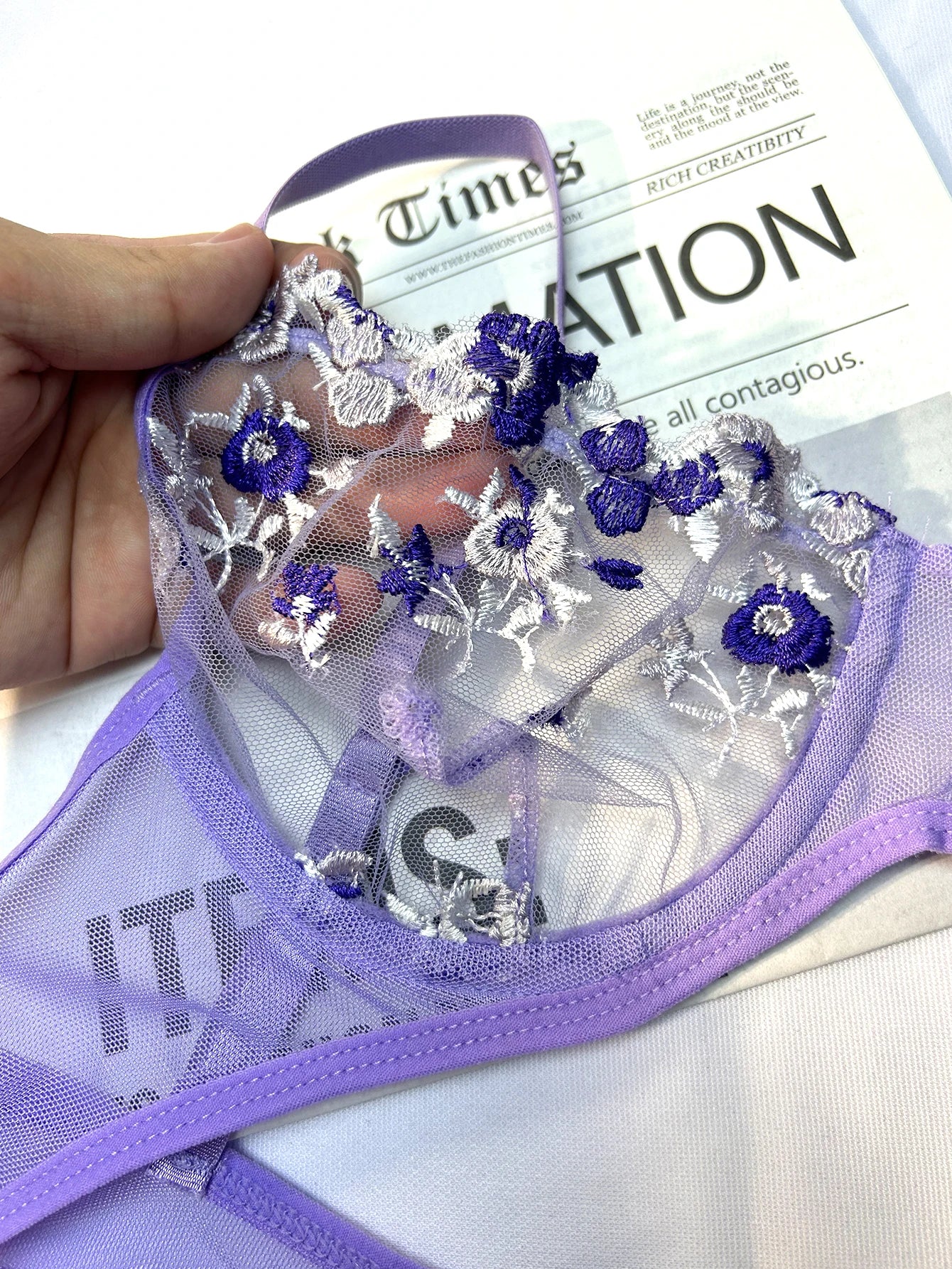 Purple Lace Lingerie Set - Sexy & Comfortable Women's Intimates