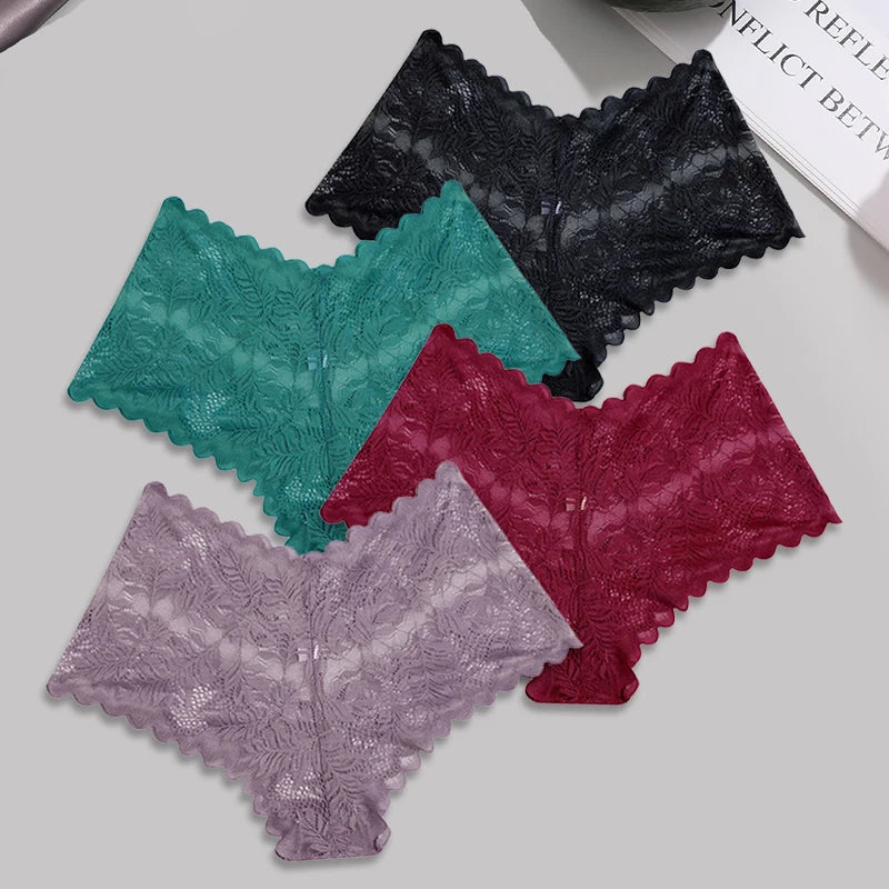 Sexy Lace Floral Boyshorts for Women - Comfortable & Breathable