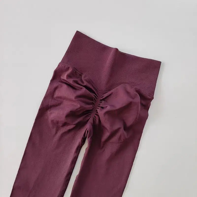 High Waist Butt Lifting Yoga Leggings for Women – Seamless, Tummy Control, Push Up, Squat-Proof Gym Pants