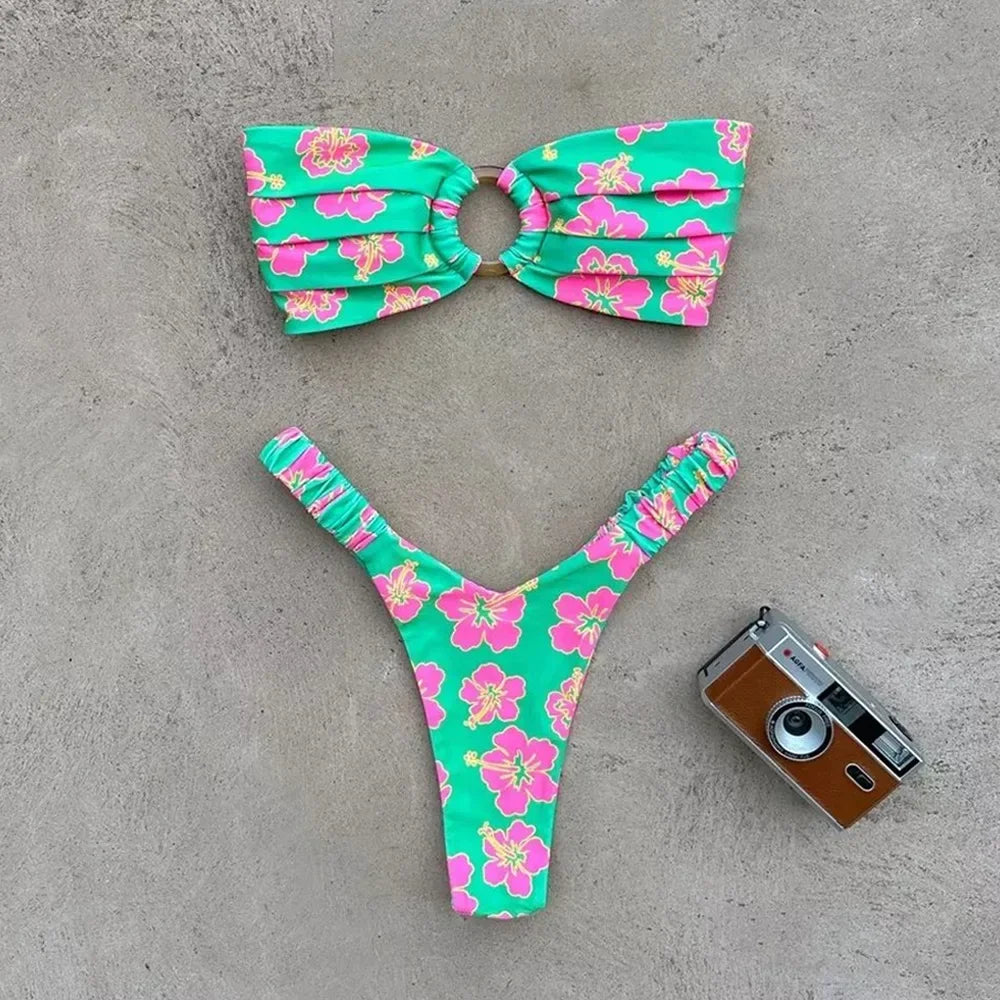 Micro Bikini Push Up Women Swimsuits – Brazilian Thong Bikini Set for Beachwear