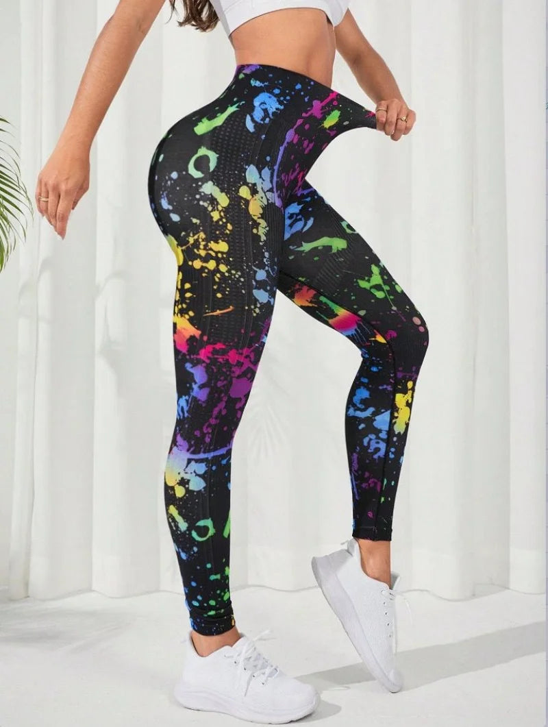 3D Print High Waist Anti Cellulite Leggings