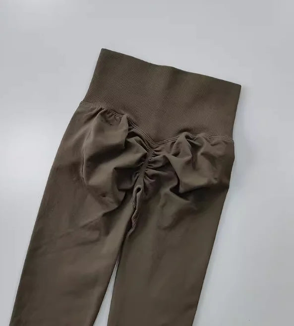 High Waist Scrunch Butt Leggings for Women – Seamless Yoga & Workout Pants