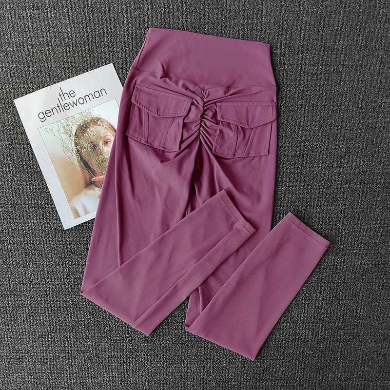 TikTok Viral Leggings with Back Pockets – High Waist, Booty Lifting and Stretchy