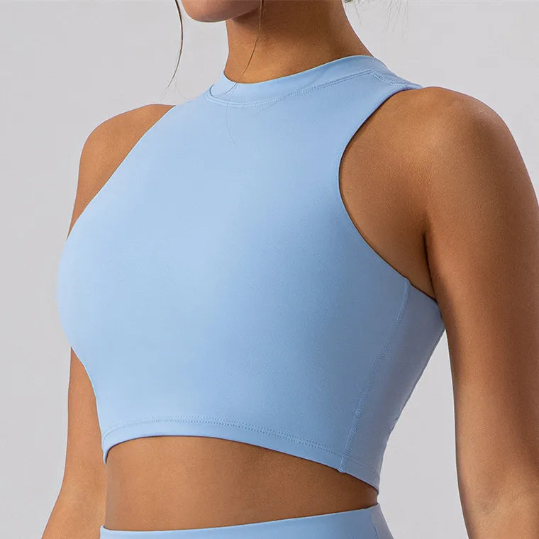 2PCS Women’s Yoga Set with Sport Bra and Mini Shorts - Ideal for Gym & Running