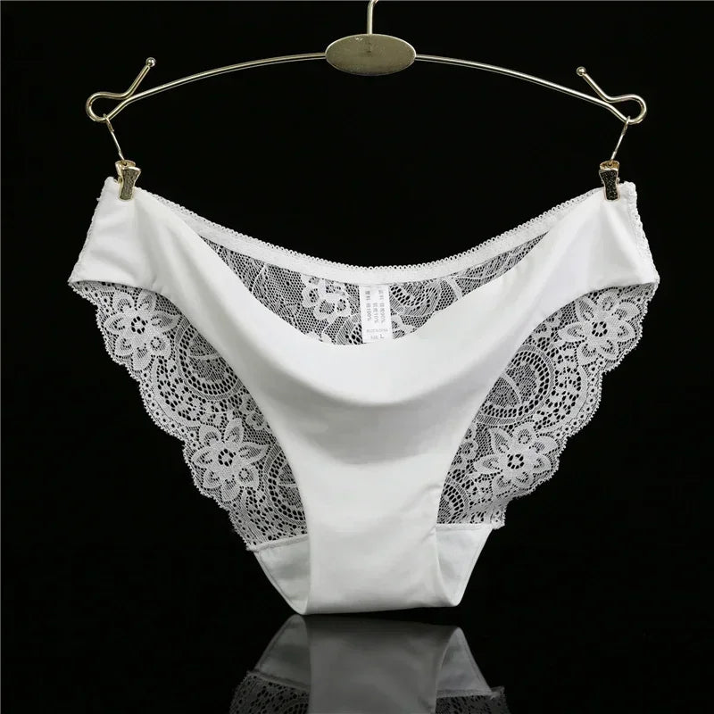 Women's Lace Panties Seamless Cotton Breathable Briefs