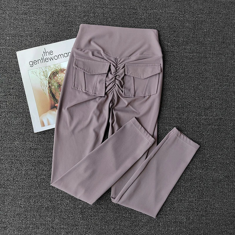 TikTok Viral Leggings with Back Pockets – High Waist, Booty Lifting and Stretchy