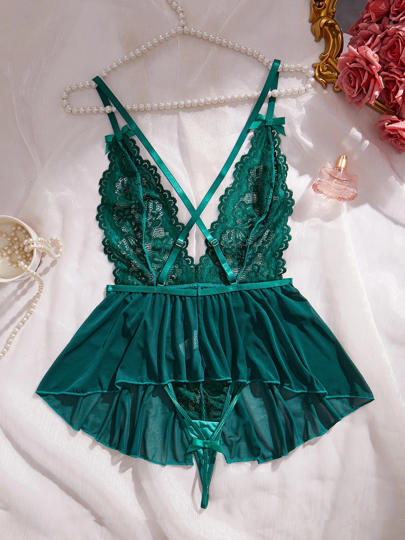 Sexy Women’s Lingerie Set – Lace Transparent Bra & Panty for Comfortable Everyday Wear
