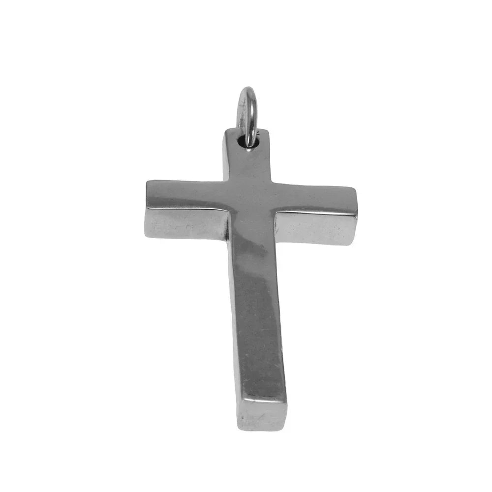 Real Solid 925 Sterling Silver Cross Pendant for Men and Women