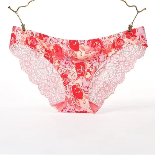 Women's Lace Panties Seamless Cotton Breathable Briefs