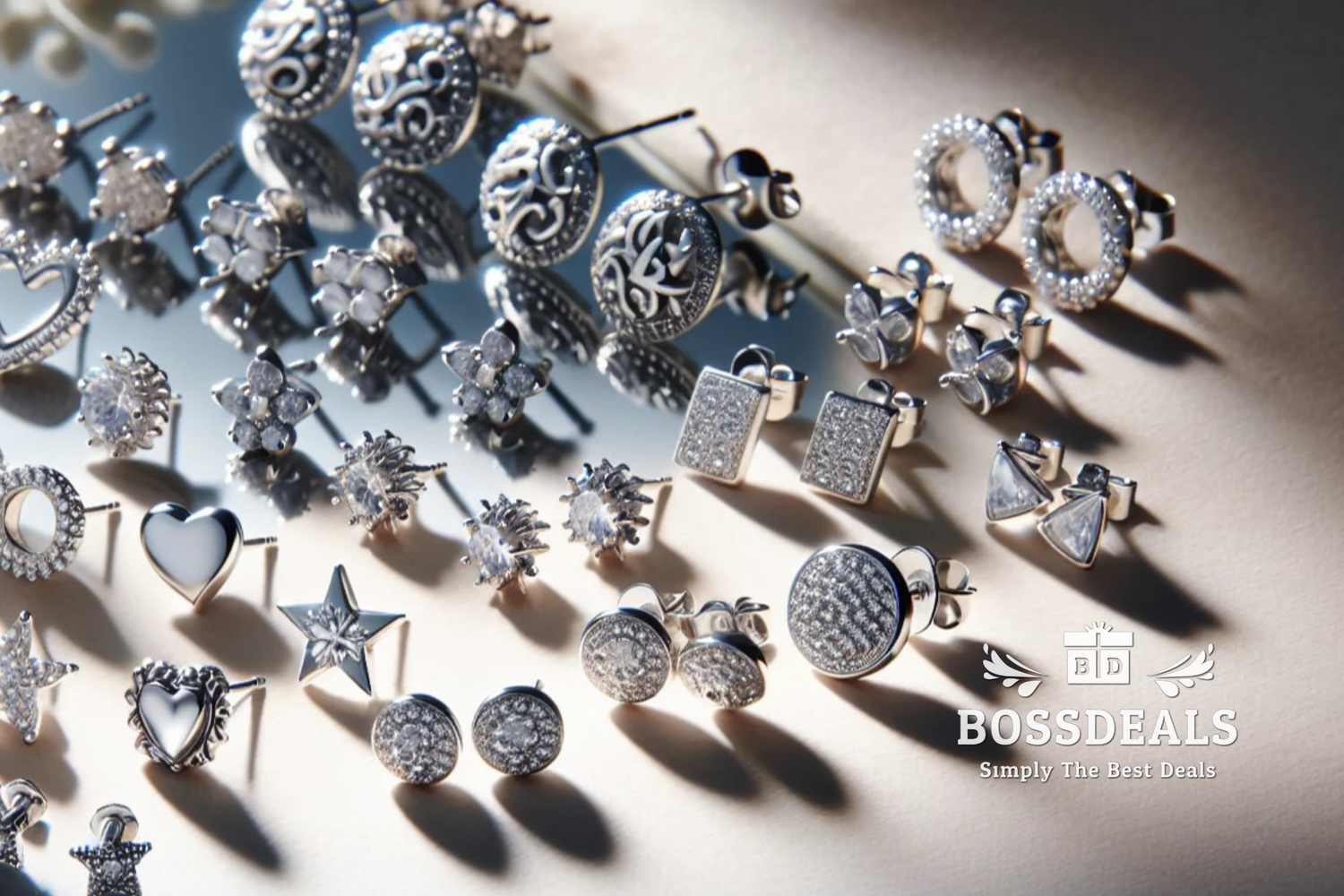 sterling_silver_stud_earrings_set Collection hero image - BossDeals Online