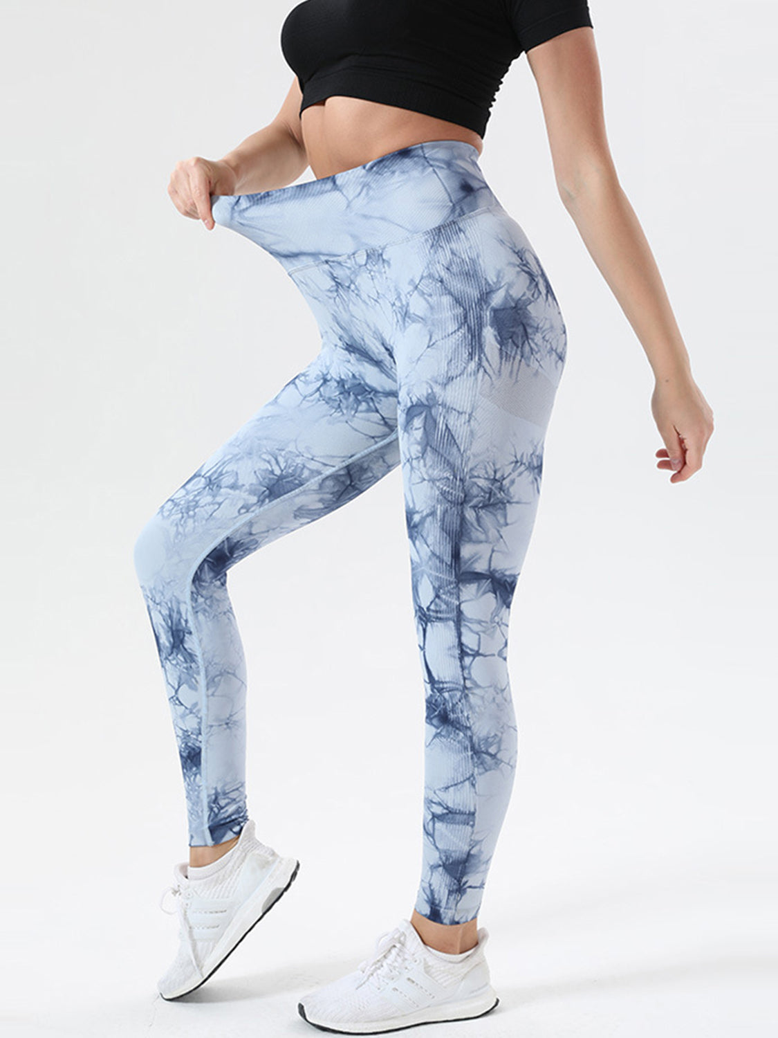 Tie-Dye High Waist Active Leggings – Stretchy, Stylish & Comfortable