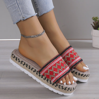 Open Toe Platform Sandals - BossDeals