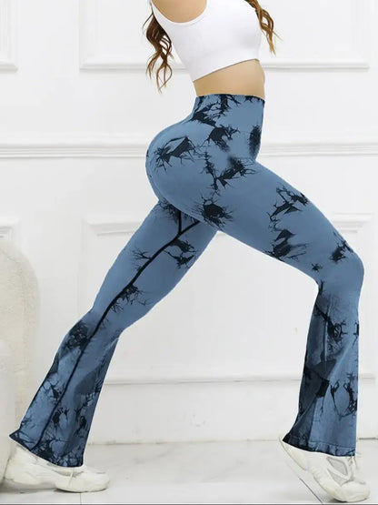 Tie-Dye High Waist Active Leggings for Women's