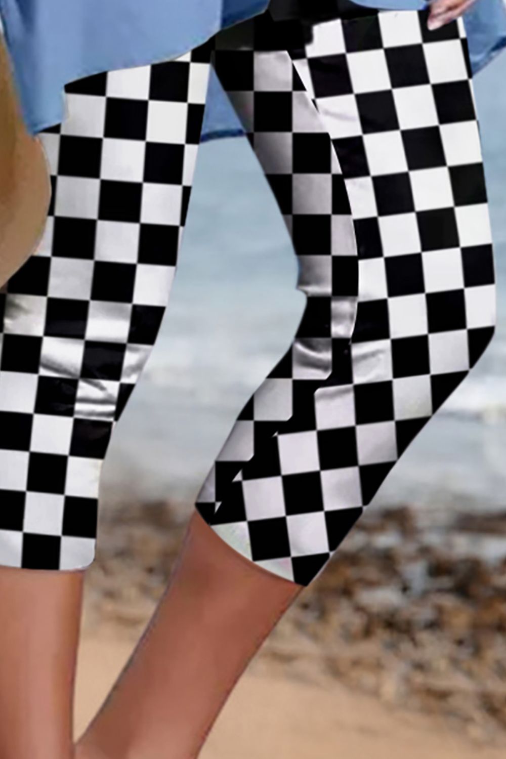 Checkered Skinny Capris - Stylish & Comfortable Fit