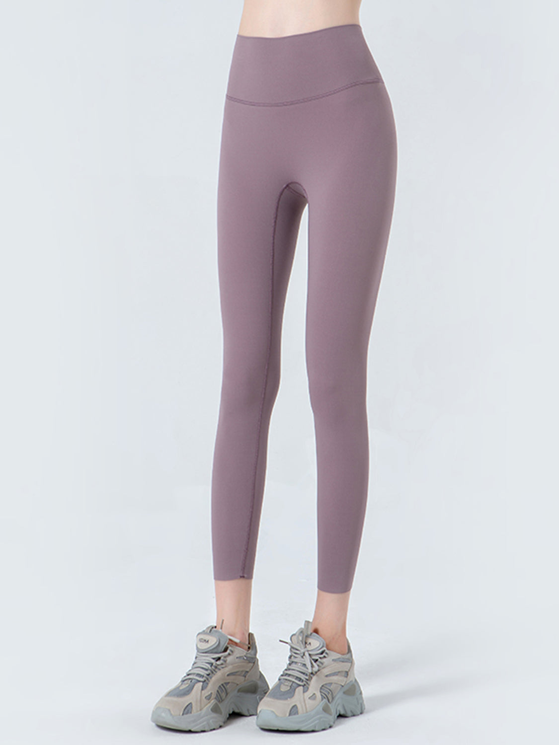 Wide Waistband Cropped Sports Leggings – Comfort Meets Style