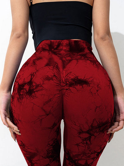 Tie-Dye High Waist Active Leggings for Women's