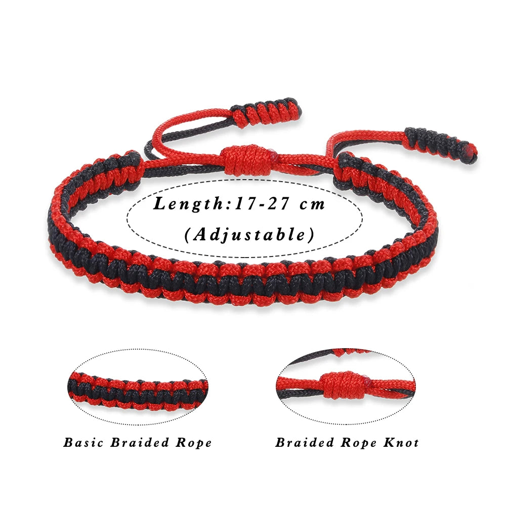 Red String Bracelets Bangles with Adjustable Handmade Rope for Men & Women