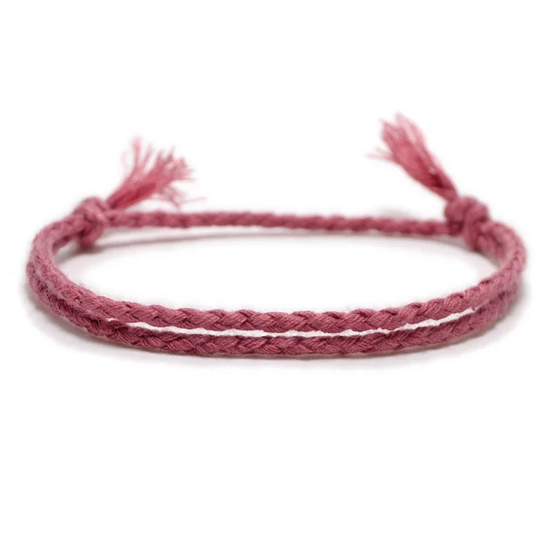 Handmade Woven Cotton Twisted Rope Bracelet