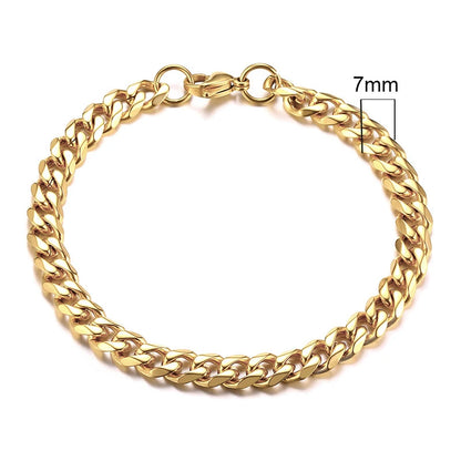 Unisex Stainless Steel Punk Eternity Bracelet