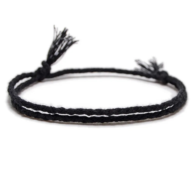 Handmade Woven Cotton Twisted Rope Bracelet