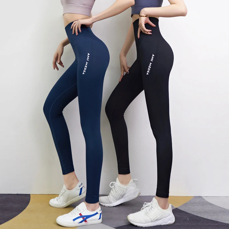 Women's High Waist Tummy Control Push Up Gym Leggings