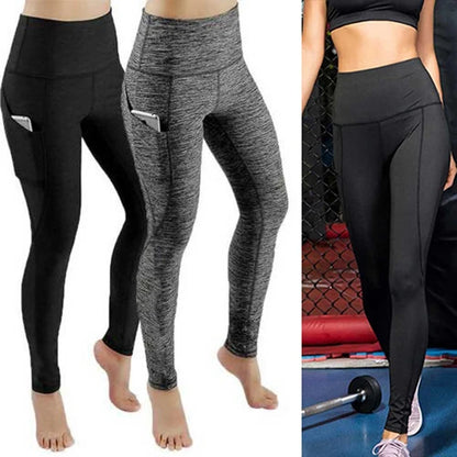 Women’s High-Waist Capri Leggings with Pockets