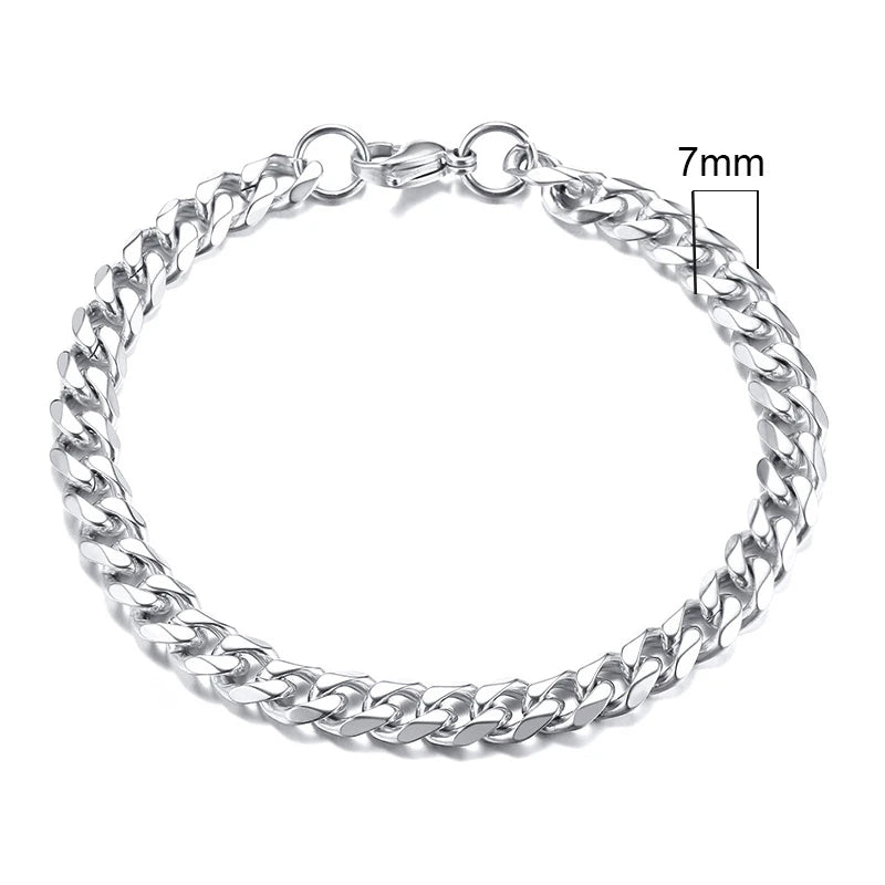 Unisex Stainless Steel Punk Eternity Bracelet