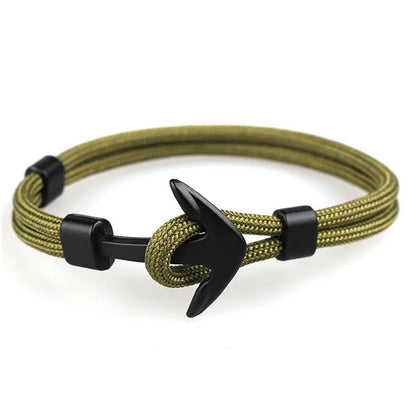 Men Rope Chain Anchor Bracelet Stylish with Durable