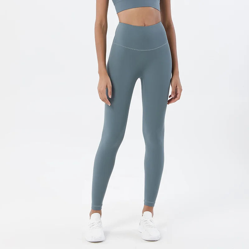 Women's High Waist Yoga Leggings with Breathable and Comfortable Fitness