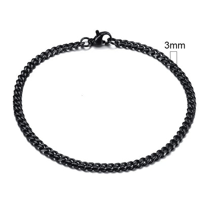 Unisex Stainless Steel Punk Eternity Bracelet