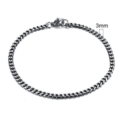 Unisex Stainless Steel Punk Eternity Bracelet