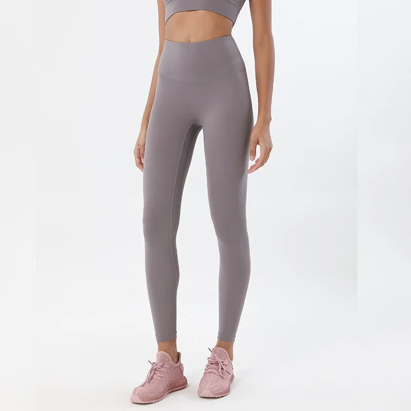 Women's High Waist Yoga Leggings with Breathable and Comfortable Fitness