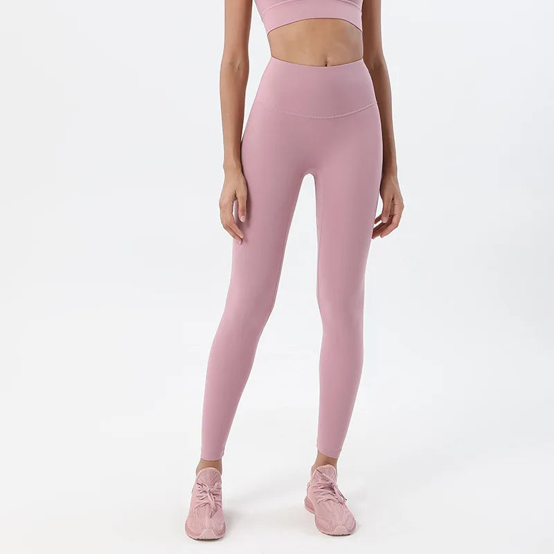 Women's High Waist Yoga Leggings with Breathable and Comfortable Fitness