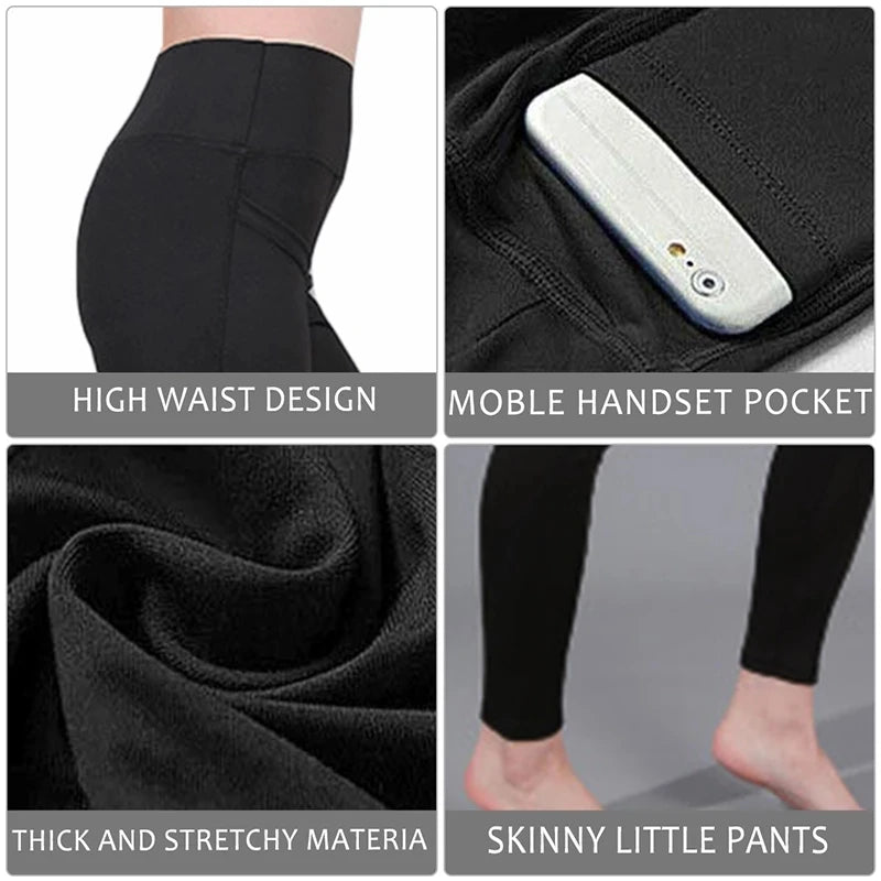 Women’s High-Waist Capri Leggings with Pockets