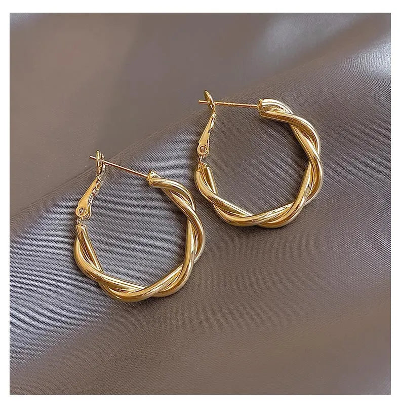 Metal Hoop Earrings