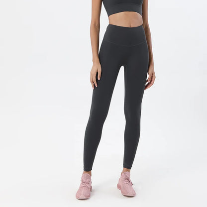 Women's High Waist Yoga Leggings with Breathable and Comfortable Fitness