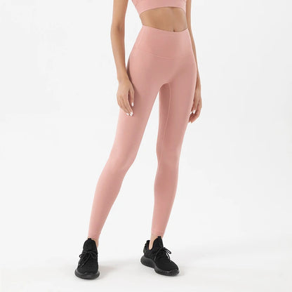 Women's High Waist Yoga Leggings with Breathable and Comfortable Fitness