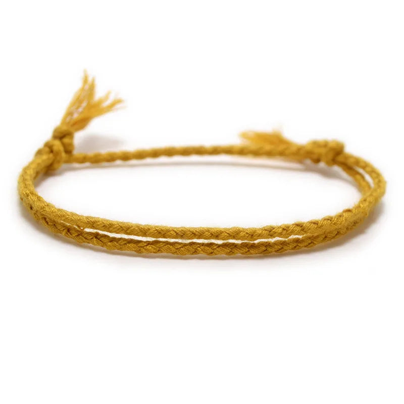 Handmade Woven Cotton Twisted Rope Bracelet